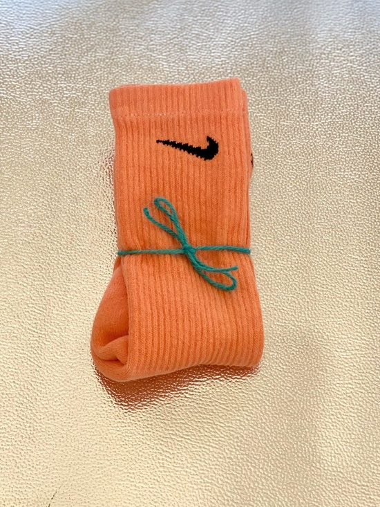 Accessories - Smarty Arty Orange Tie Dye Crew Socks Adult Medium